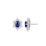 【Collection】Starry Fluff Blue Diamond Earrings