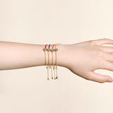 【Collecton】Crimson Glow Diamond Bracelet