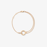 【Classic】Charming Rose Gold Bracelet with Lab-Grown Diamonds